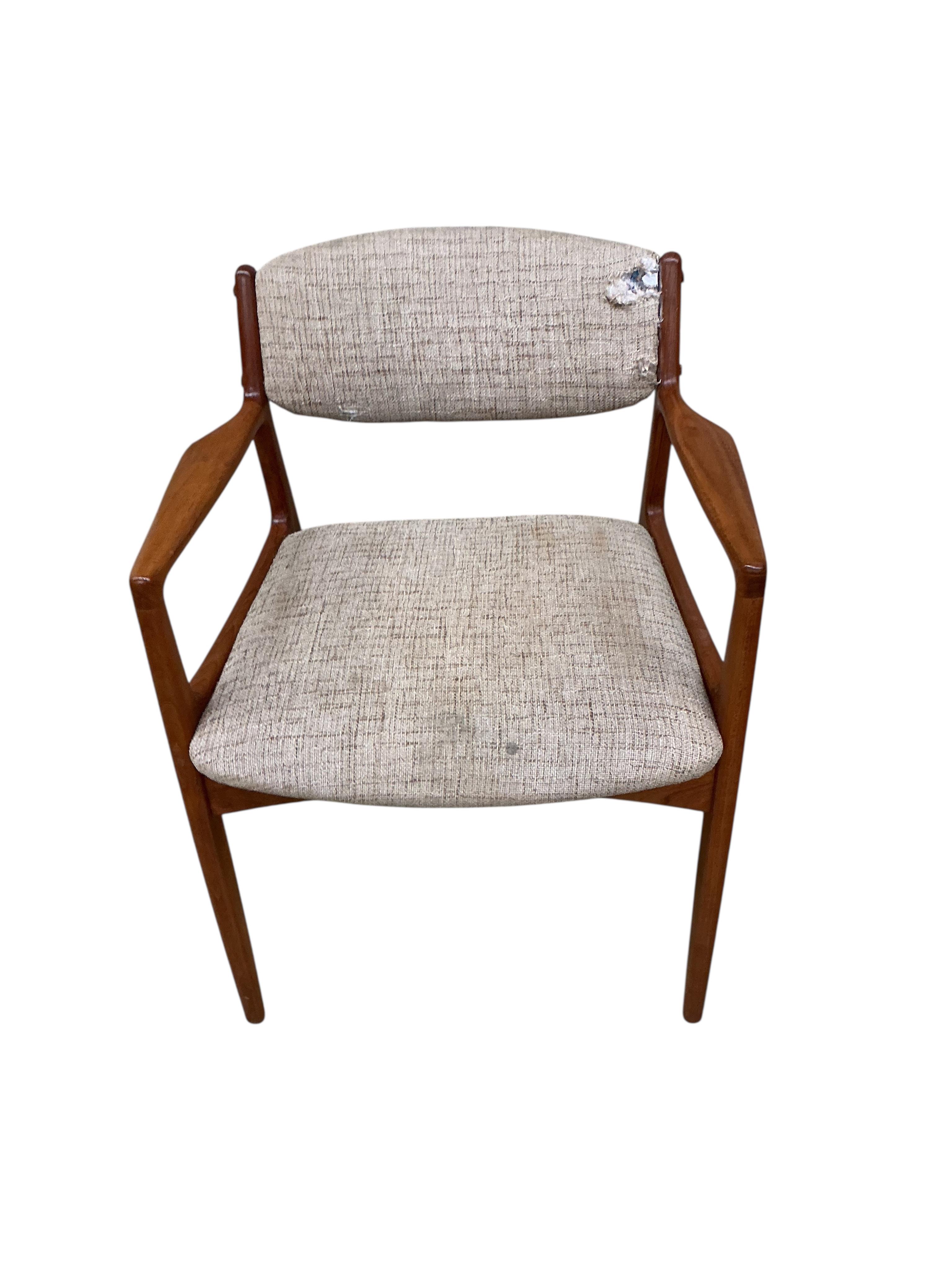 A pair of Eric Buck chairs, width 60cm, depth 50cm, height 72cm